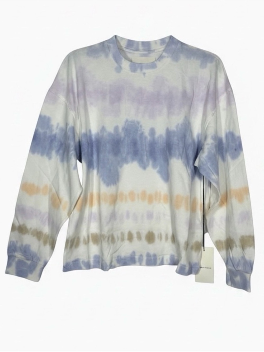 Citizens Of Humanity NWT Pale RainbowTie-Dye Oversized Long Sleeve Tee Size XS.